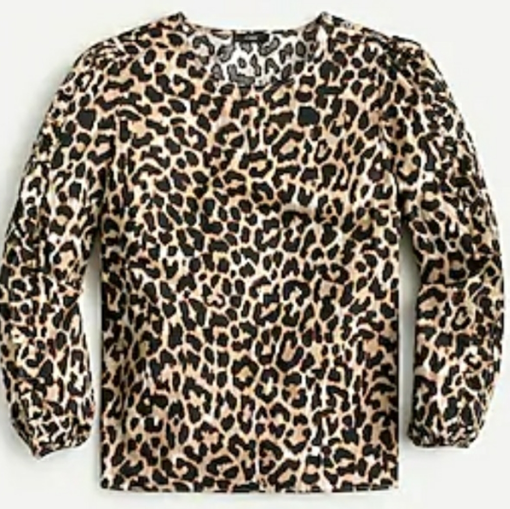 Plus size J. Crew Leopard Top (Shirt)
